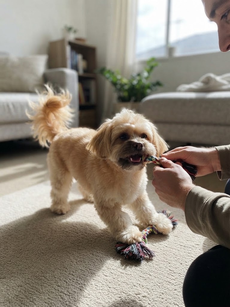 Professional pet grooming service inside mobile van for dogs and cats in Burlingame